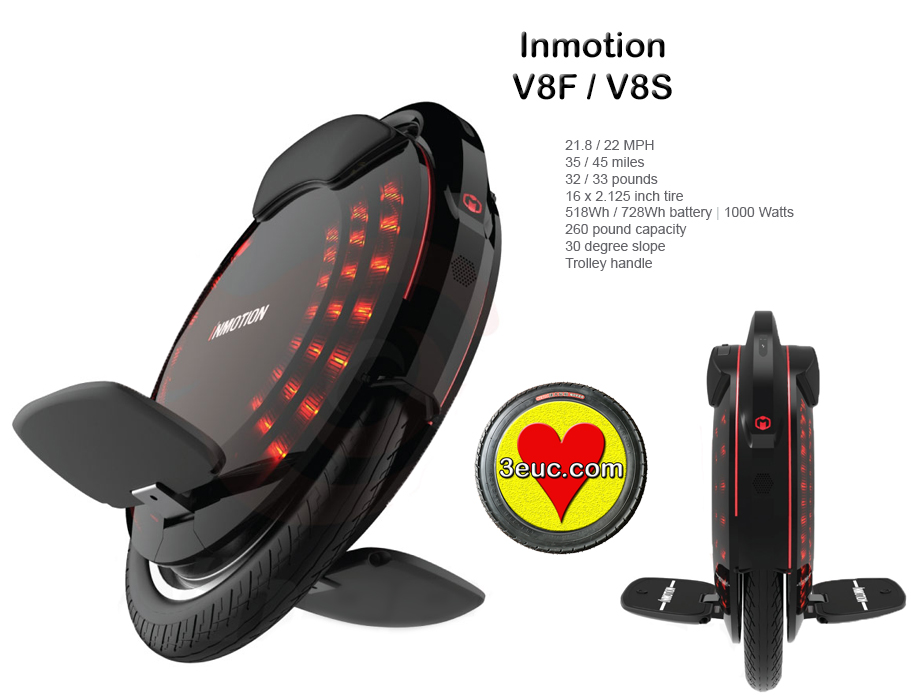 3euc Inmotion V8F EUC (electric unicycle)